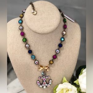 ✨NWT✨ Betsey Johnson Multicolor Iridescent Anchor Pendant Necklace